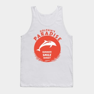 Dolphin's paradise - Summer Smile Sunset Tank Top
